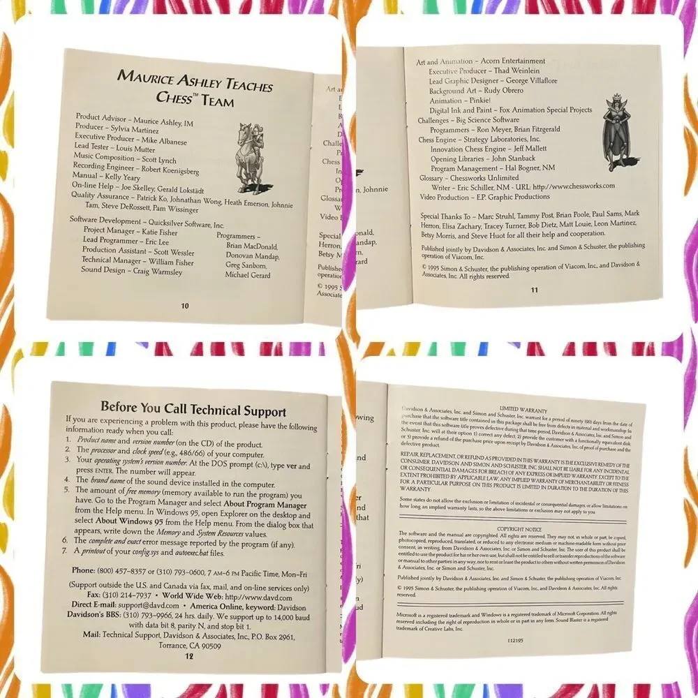 10/$25🦋 Maurice Ashley Teaches Chess for Beginning & Intermediate Players CD-ROM